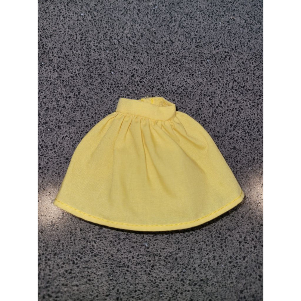 Vintage Barbie Yellow Skirt 1980s Mattel Tagged Doll Clothes Classic Fashion